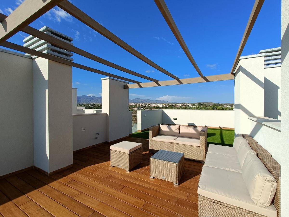 Appartement Nuevo Atico Toyo. Vistas Al Mar, Terraza, Solarium, Piscina, A/A, Wifi Y Garaje à El Toyo Extérieur photo